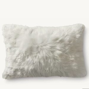 Restoration Hardware Alpaca Lumbar Pillow